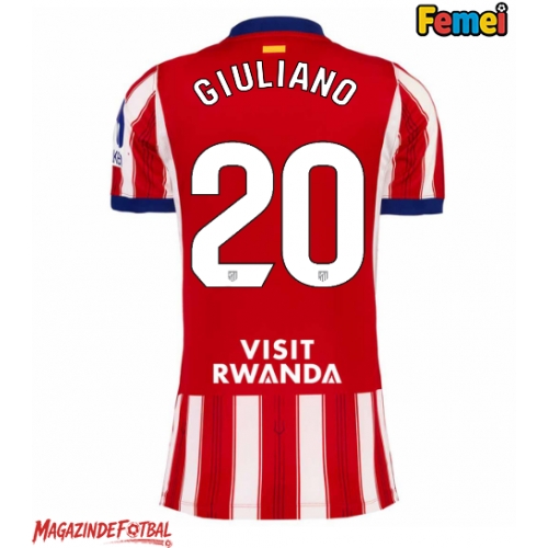 Atletico Madrid Giuliano Simeone #20 Tricou Fotbal Replică 2026-27 Femei Acasa Atletico Madrid Giuliano Simeone #20 Tricou Fotbal Replică 2026-27 Femei Acasa